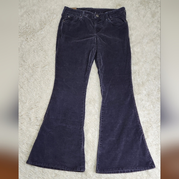 ARIAT Corduroy Flare Jean Dark Gray Womens Size 28 - Picture 5 of 14